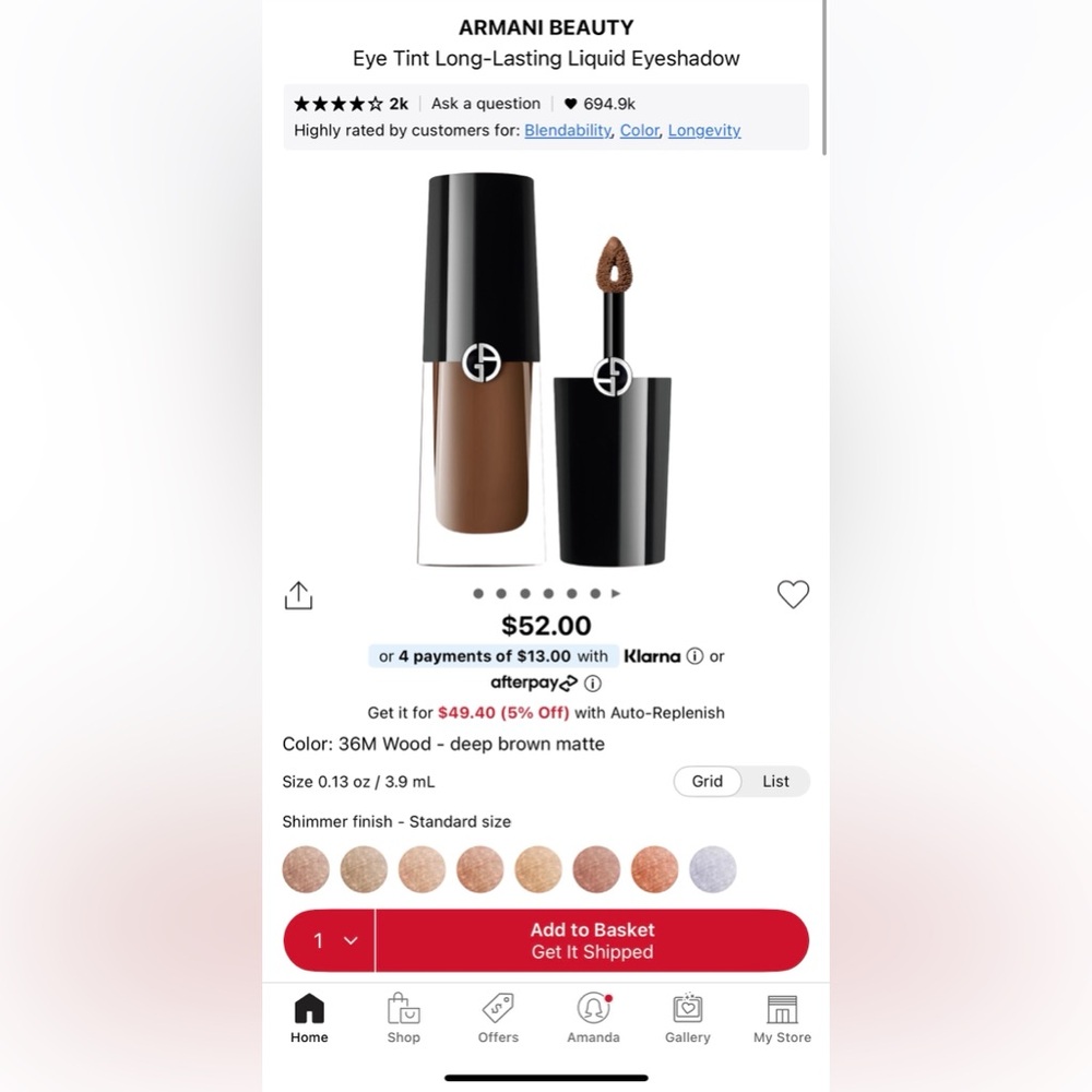 Armani Beauty Eye Tint